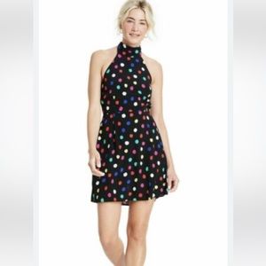 Rixo Halter Polka Dot Halter Dress